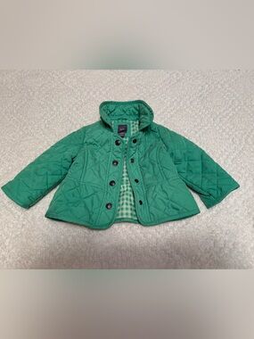 GAP Quilted Green Puffer Jacket for Kids